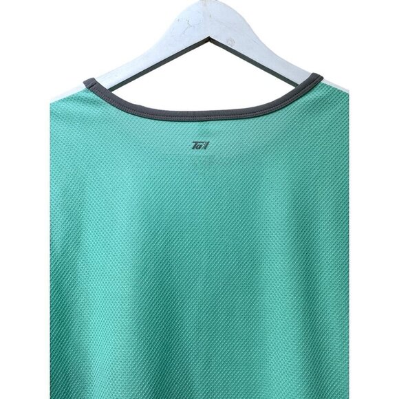TAIL Womens Sports Top Size Large Golf Tennis Stretch Tee Mint Green Gray - Picture 4 of 9